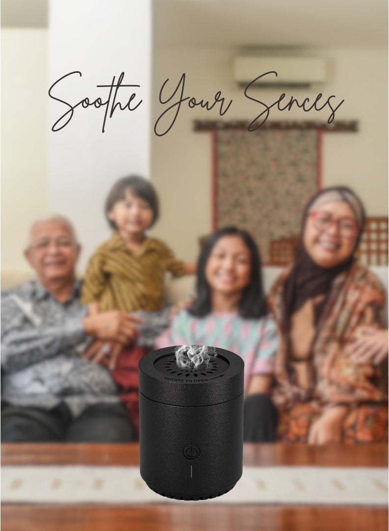 Rechargeable Electric Bakhoor Burner & Aroma Diffuser – 2000mAh