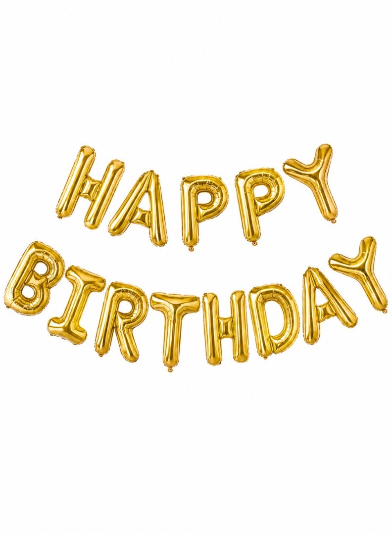 Party Time Happy Birthday Foil Balloon Banner – 16 Inch