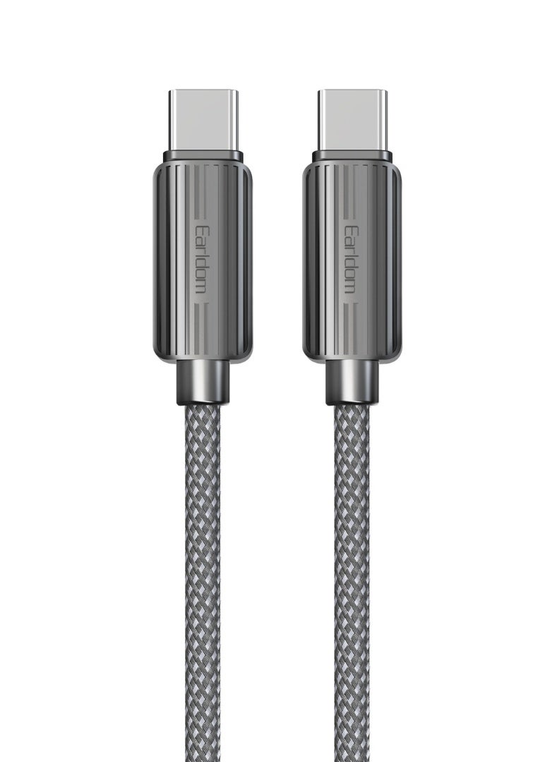 Earldom 60W USB-C to USB-C Braided Fast Charging Cable – 3m