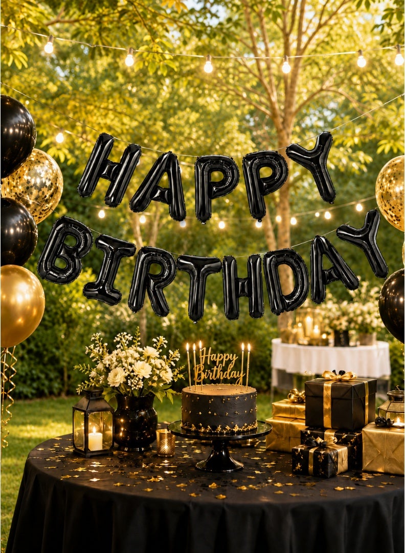 Party Time Happy Birthday Foil Balloon Banner – 16 Inch