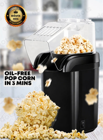 Oil-Free Popcorn Maker with Butter Melting Tray