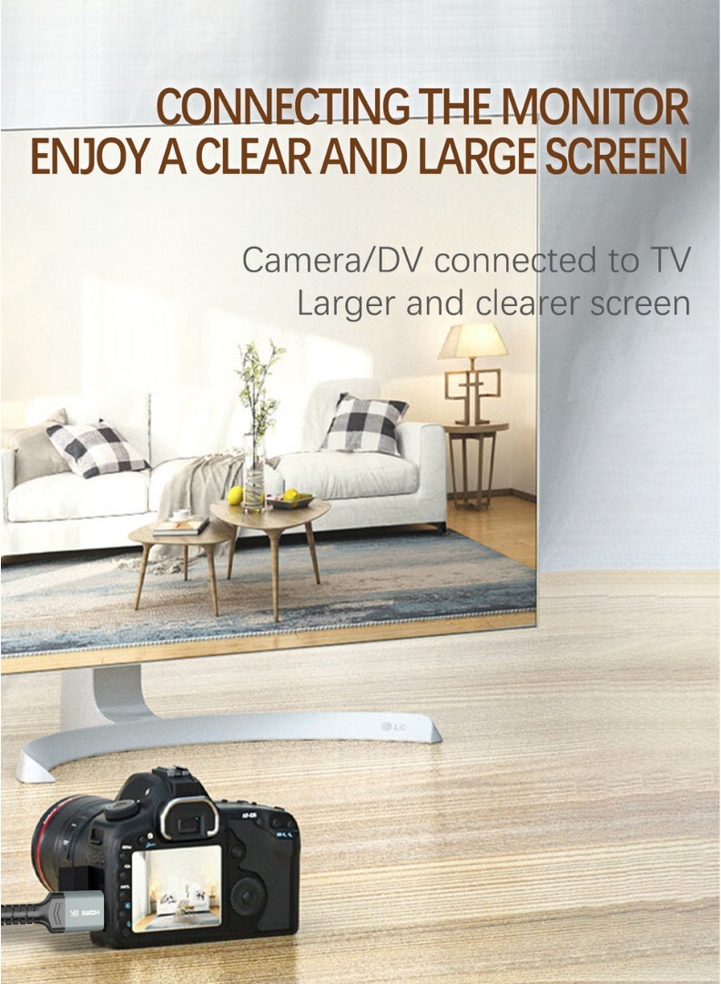 Earldom 8K HDMI 2.1 Fiber Optic Cable – 1.5m