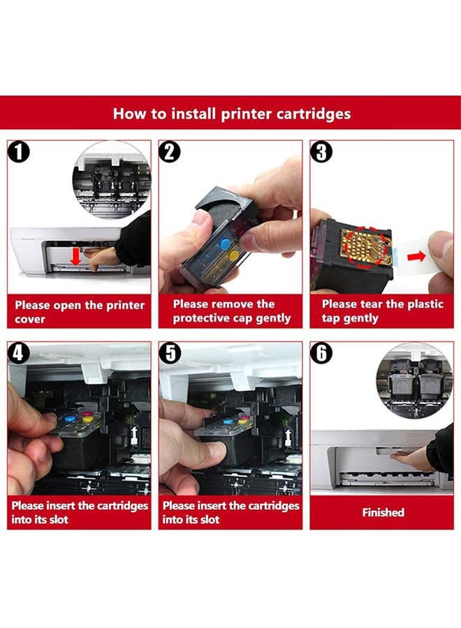 Canon Pixma Ink Cartridge Set – Black & Tri-Colour (Pack of 2)
