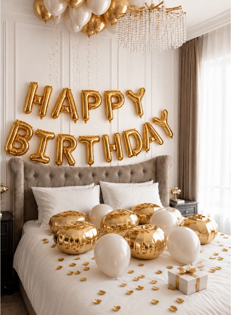 Party Time Happy Birthday Foil Balloon Banner – 16 Inch