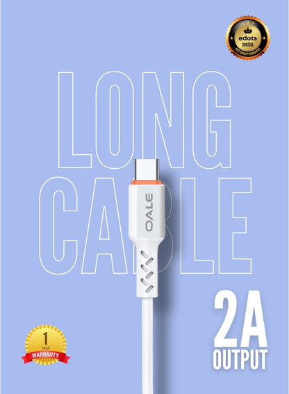 OALE iCable 4+ USB-C to USB-A Charging Cable – 2m