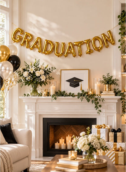 Italo Graduation Foil Letter Balloon Banner Set