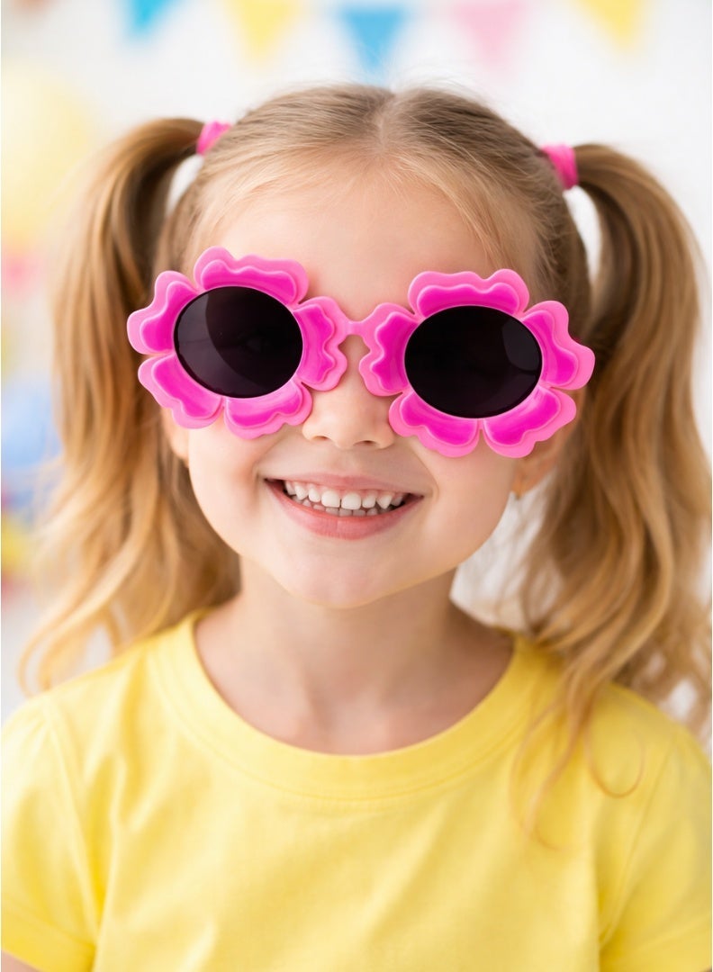 Party Time Flower Party Glasses for Kids