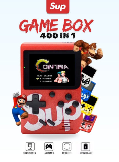 جهاز ألعاب محمول SUP Kids 400 في 1