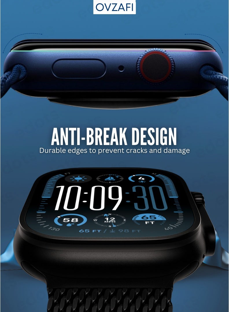 OVZAFI Apple Watch Full Coverage Screen Protector