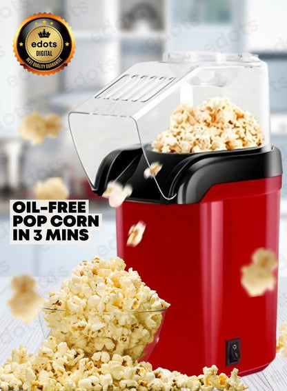 Oil-Free Popcorn Maker with Butter Melting Tray