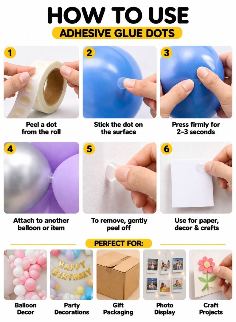 Balloon Glue Dots Roll