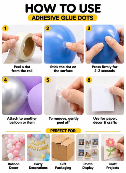 Balloon Glue Dots Roll