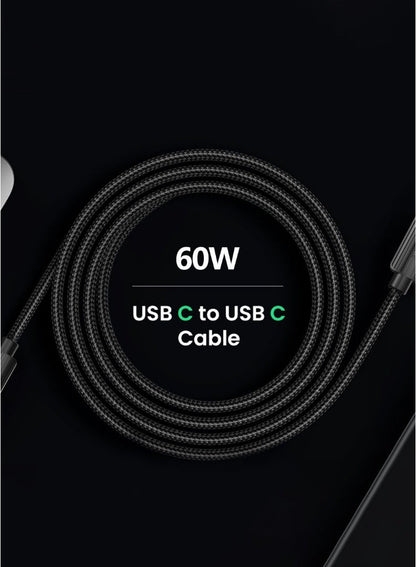 Earldom 60W USB-C to USB-C Fast Charging Cable – 1m