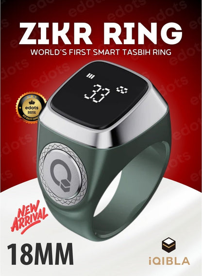 iQIBLA Smart Zikr Ring Lite S – Tasbih Counter & Prayer Reminder