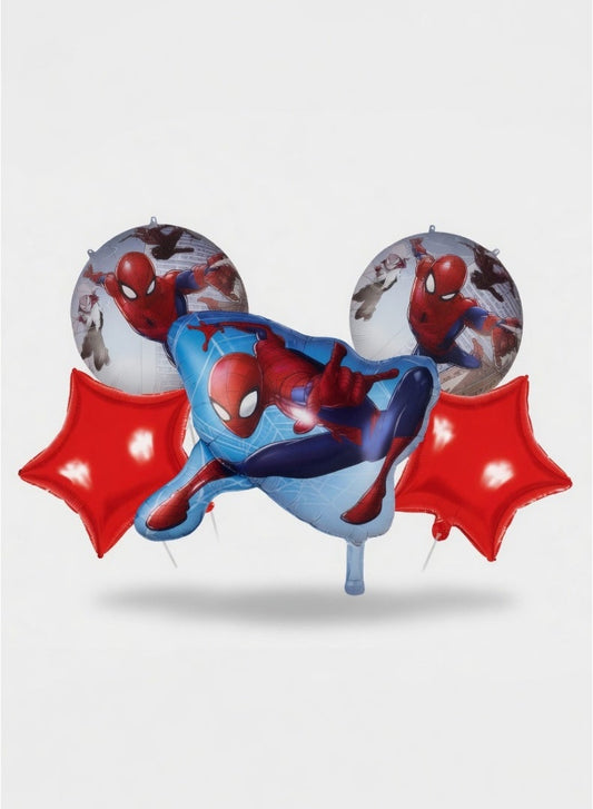 Spider Theme Balloon Set – 5 Pieces