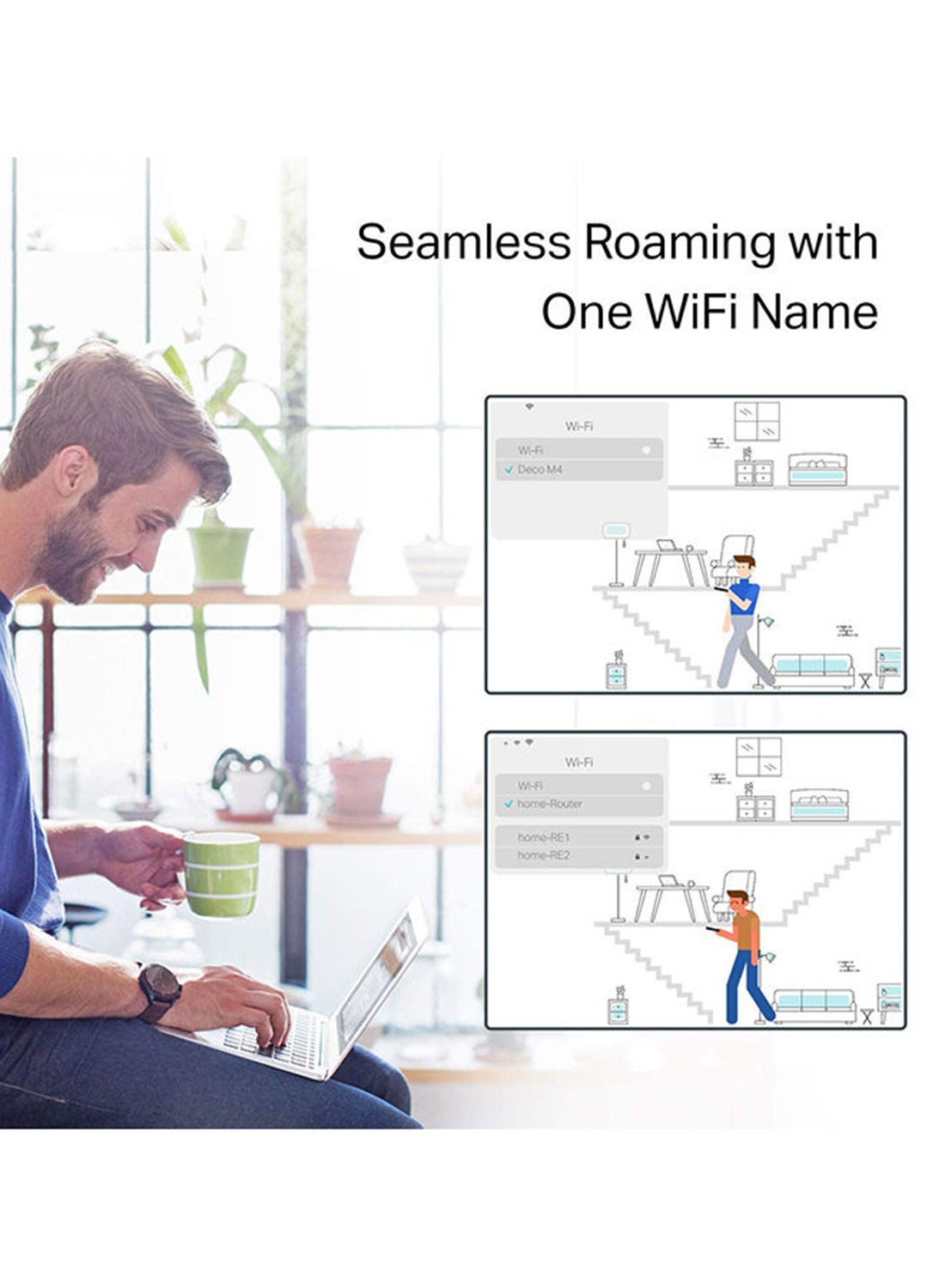 نظام TP-Link Deco لشبكة الواي فاي المنزلية بالكامل (حزمة من 3 قطع)