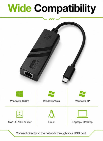 USB-C to Gigabit Ethernet LAN Adapter