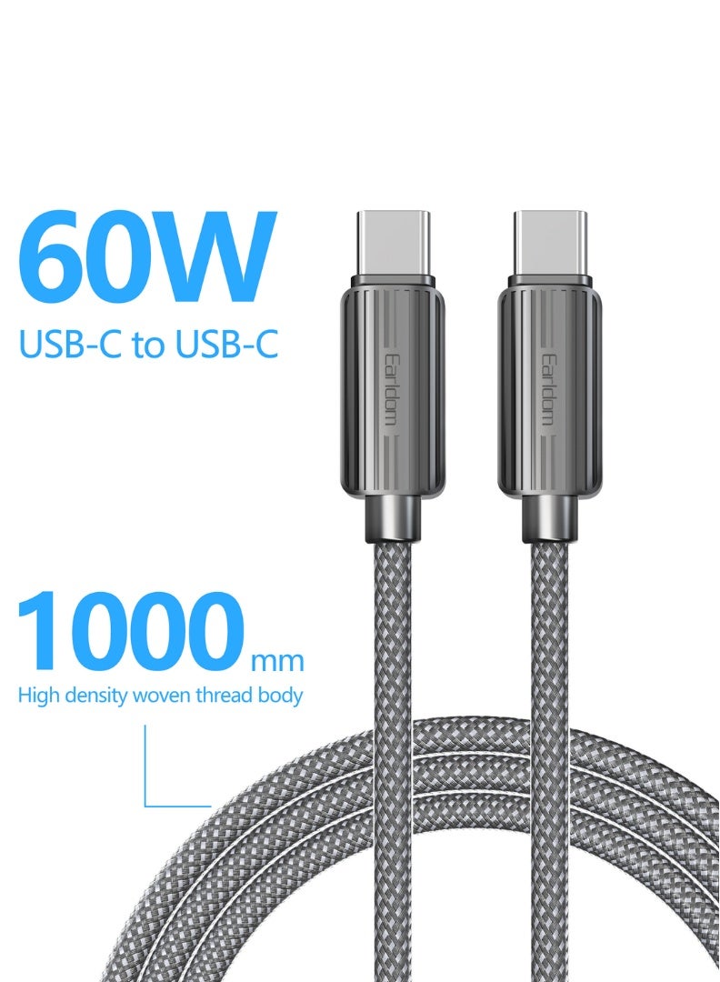 Earldom 60W USB-C to USB-C Fast Charging Cable – 1m
