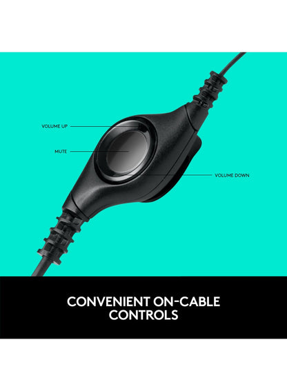 Logitech USB Headset with Noise-Cancelling Microphone