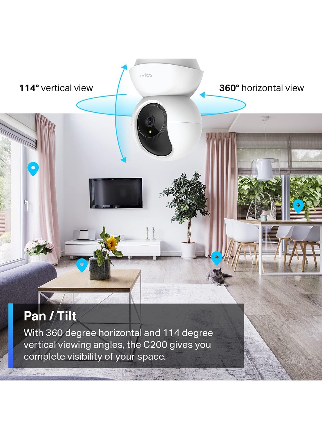 TP-Link Tapo Pan/Tilt Home Security Wi-Fi Camera – 1080p