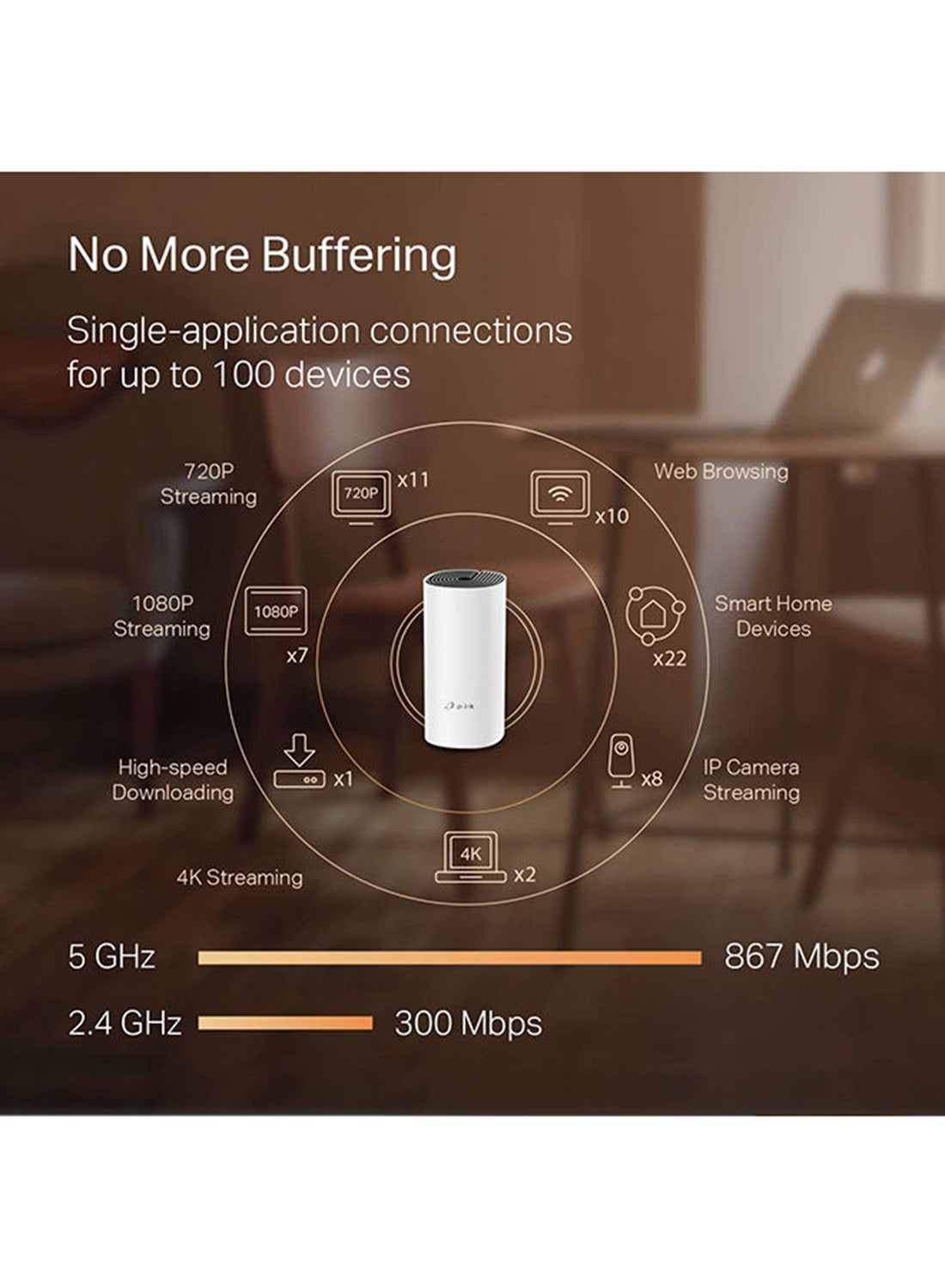 نظام TP-Link Deco لشبكة الواي فاي المنزلية بالكامل (حزمة من 3 قطع)