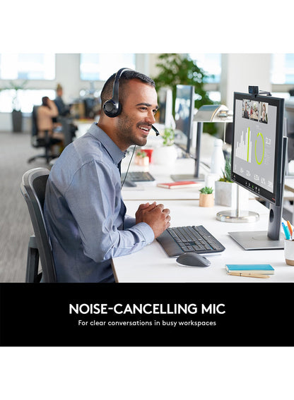 Logitech USB Headset with Noise-Cancelling Microphone