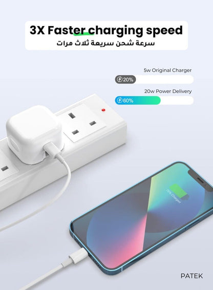 20W USB-C Power Adapter – 3 Pin