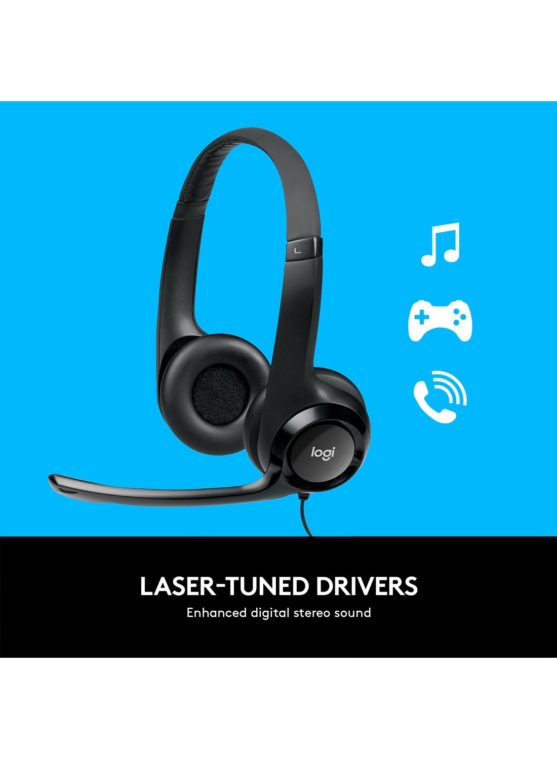Logitech USB Headset with Noise-Cancelling Microphone
