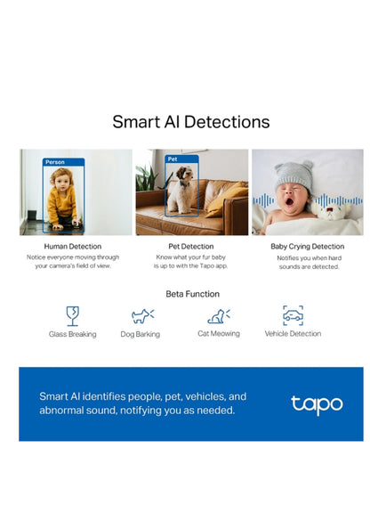 TP-Link Tapo Pan/Tilt AI Security Camera – 4MP 2K