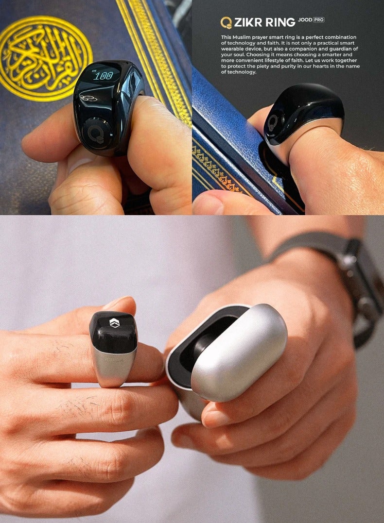 iQIBLA Zikr Ring Jood Pro – Prayer Reminder & Fitness Tracker
