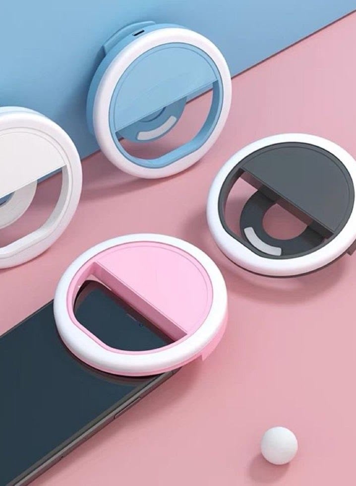 LED Selfie Ring Light Clip for Phones & Tablets