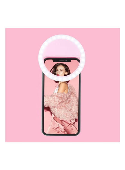 LED Selfie Ring Light Clip for Phones & Tablets