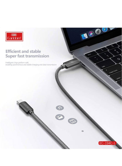 كابل "إيرلدوم" بطول 3 أمتار، من USB-C إلى Lightning، مضفر، بقوة 30 واط
