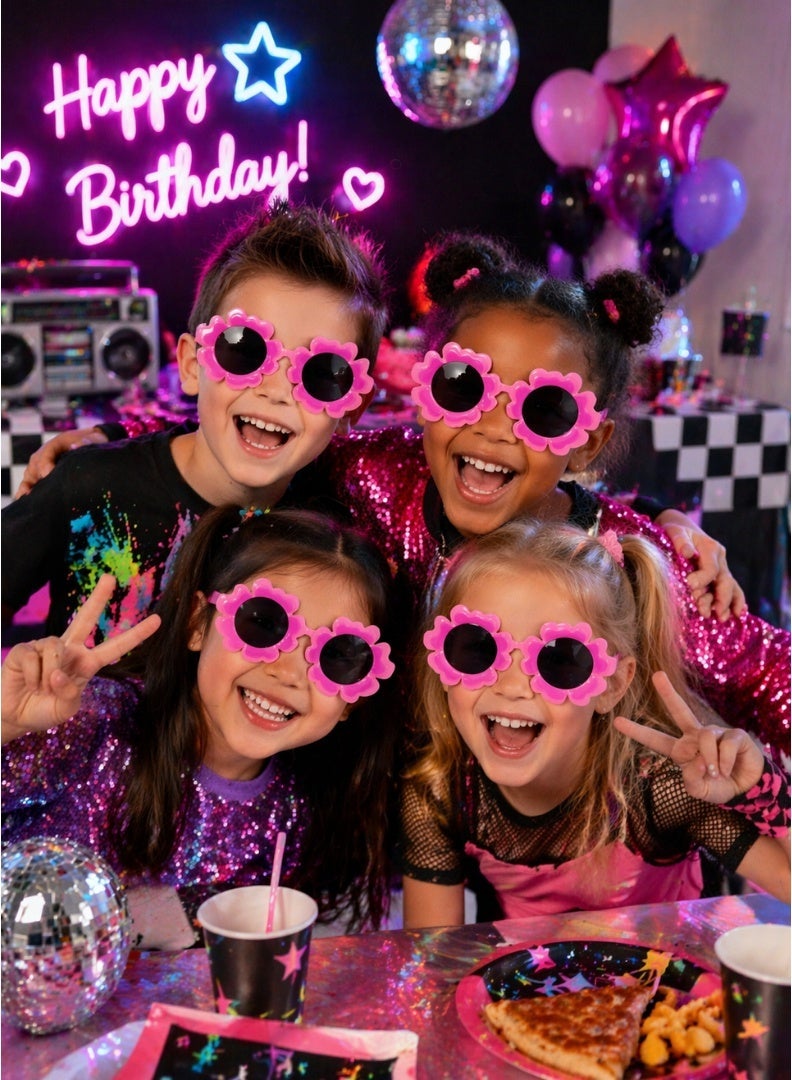 Party Time Flower Party Glasses for Kids