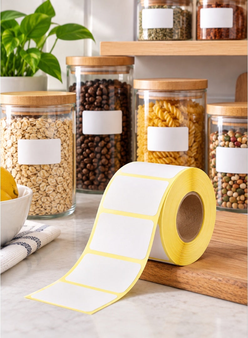 Self-Adhesive Blank Label Roll – 1000 Labels
