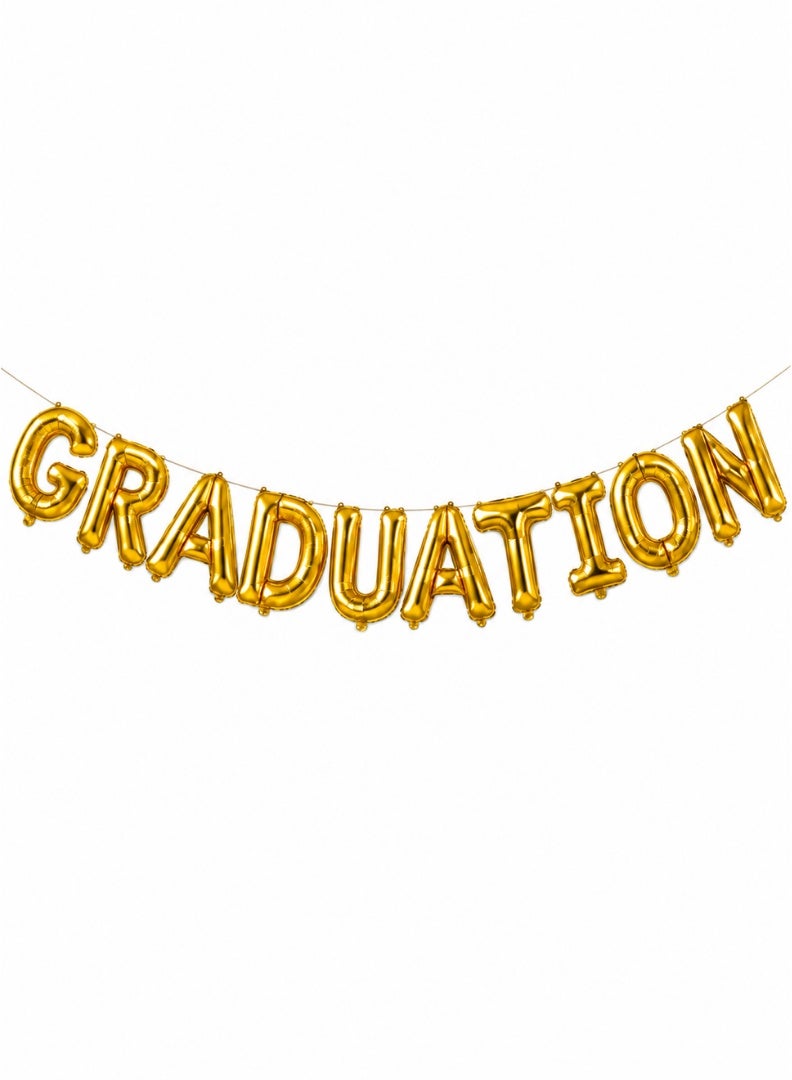 Italo Graduation Foil Letter Balloon Banner Set