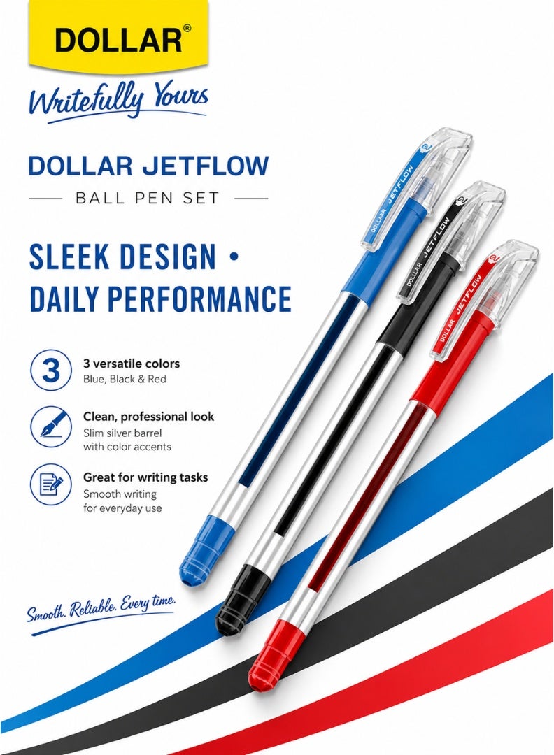 Dollar Jetflow Hybrid Ballpoint Pen – 0.7mm