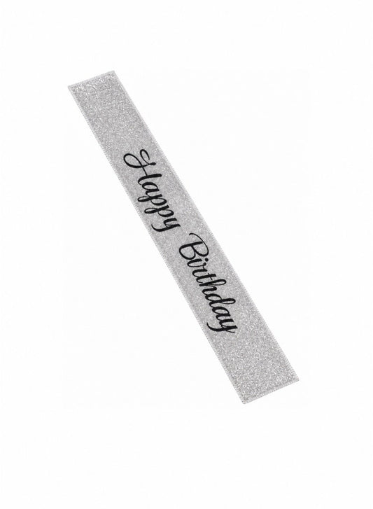 Happy Birthday Glitter Sash