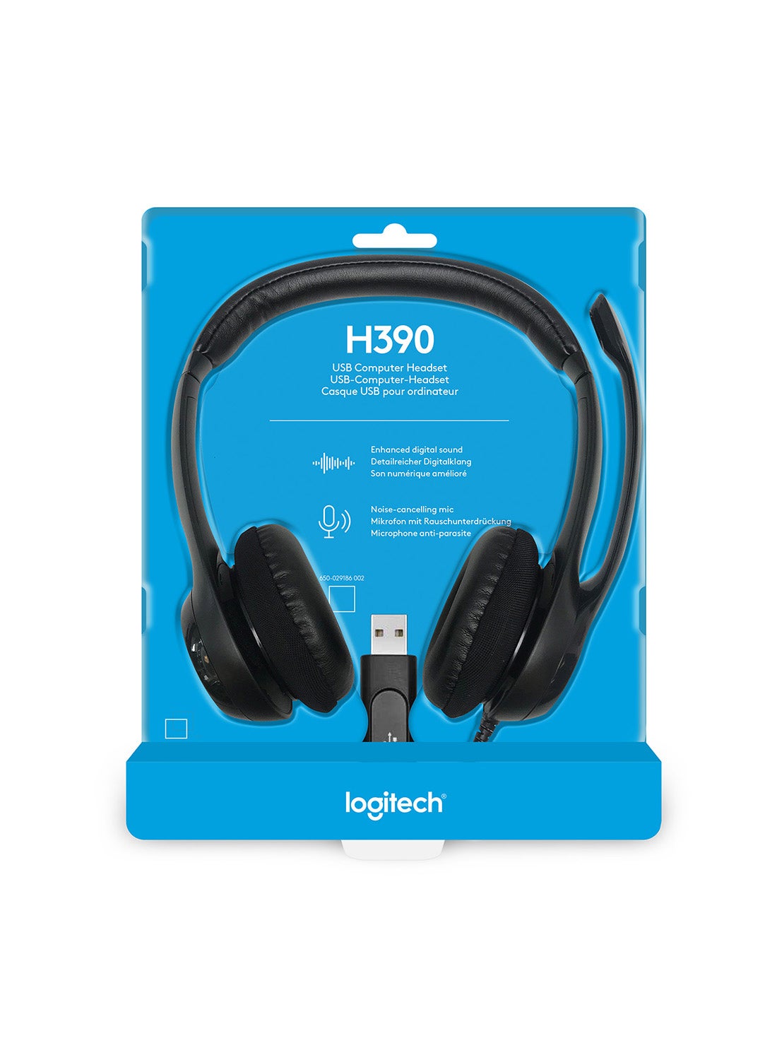 Logitech USB Headset with Noise-Cancelling Microphone