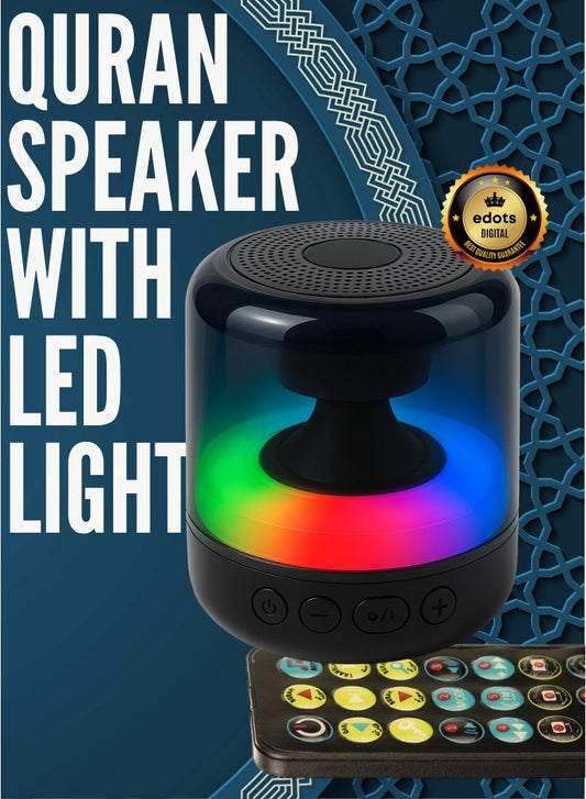 Honton Portable Digital Quran Speaker with Remote – 18+ Reciters