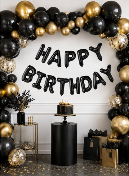 Party Time Happy Birthday Foil Balloon Banner – 16 Inch
