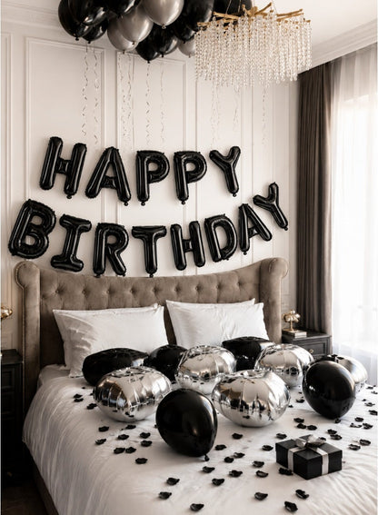 Party Time Happy Birthday Foil Balloon Banner – 16 Inch