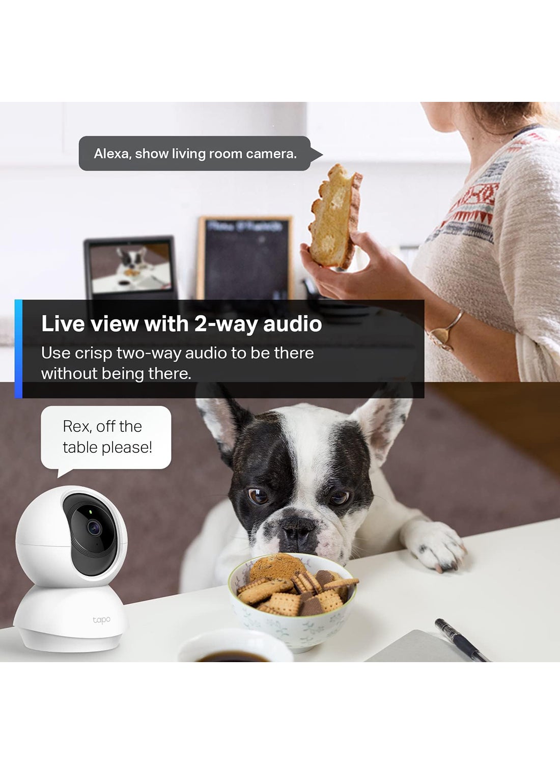 TP-Link Tapo Pan/Tilt Home Security Wi-Fi Camera – 1080p