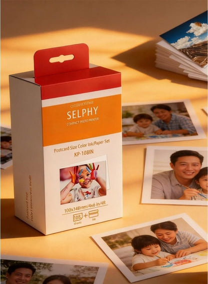 Canon Selphy Colour Ink & Photo Paper Set – 108 Sheets
