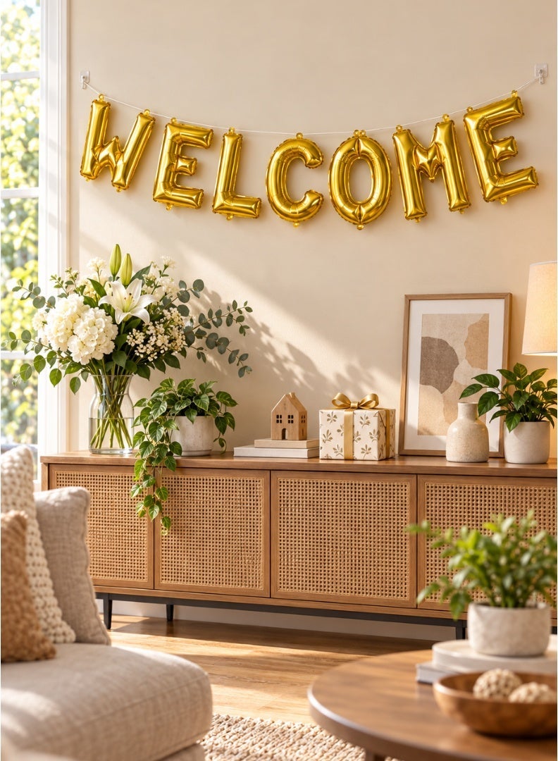 طقم بالونات حروف "Welcome" من إيتالو – 7 قطع