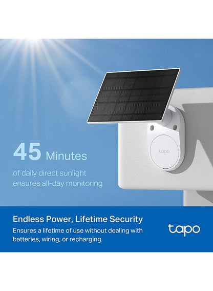 طقم كاميرا المراقبة الأمنية من TP-Link Tapo التي تعمل بالطاقة الشمسية – بدقة 2K 3MP
