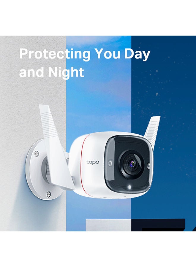 كاميرا TP-Link Tapo الأمنية الذكية الخارجية مع رؤية ليلية – 3 ميجابكسل