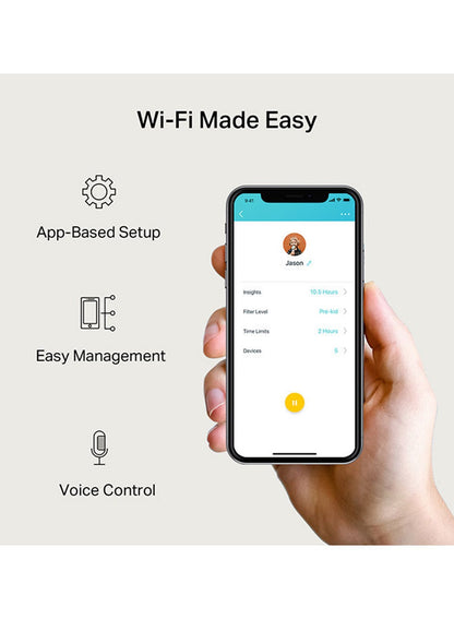 نظام TP-Link Deco لشبكة الواي فاي المنزلية بالكامل (حزمة من 3 قطع)