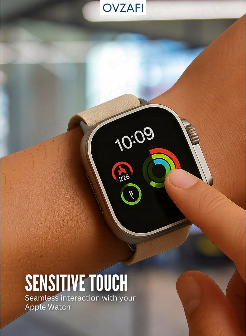 OVZAFI Apple Watch Full Coverage Screen Protector