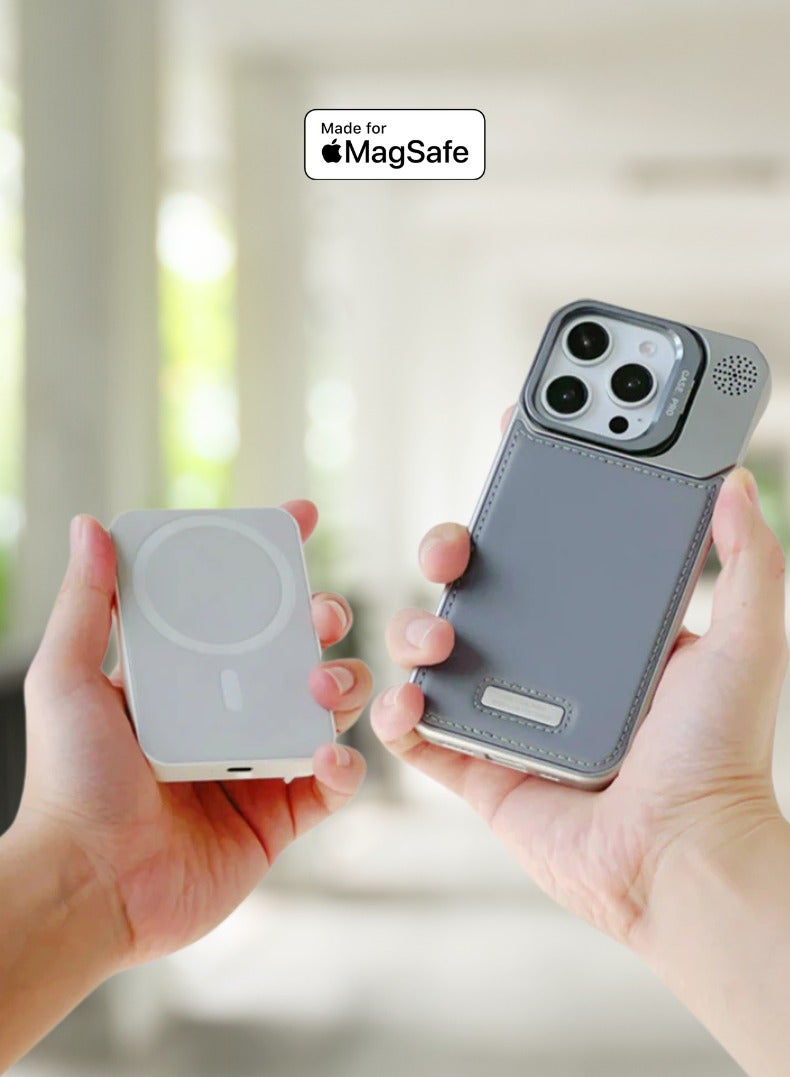 جراب RMO الفاخر من الجلد بخاصية MagSafe لهاتف iPhone 16 Pro Max